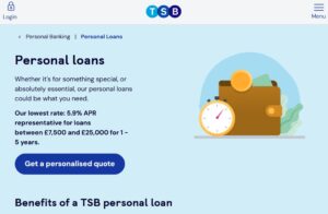 TSB - UK Bank - Personal Loans